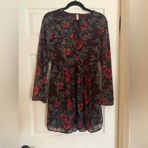 Long sleeve floral dress